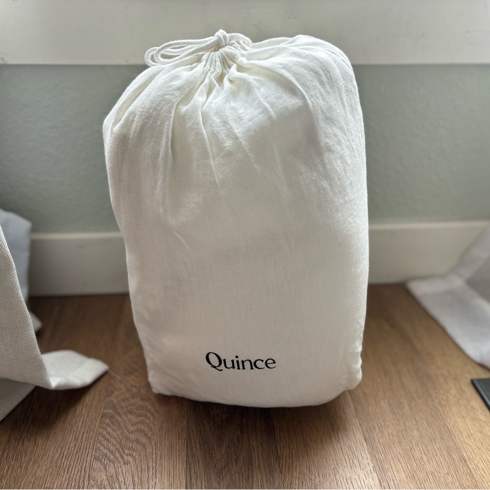 Quince Linen Sheet Set (Ivory)